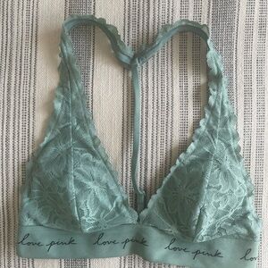 PINK Victoria's Secret Lace Bralette - Sage Green